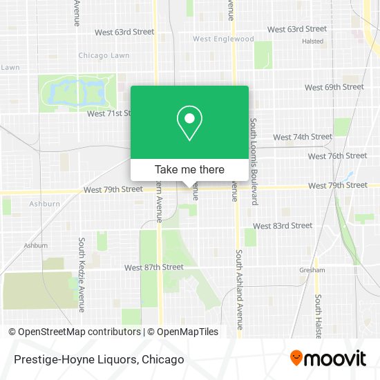 Prestige-Hoyne Liquors map