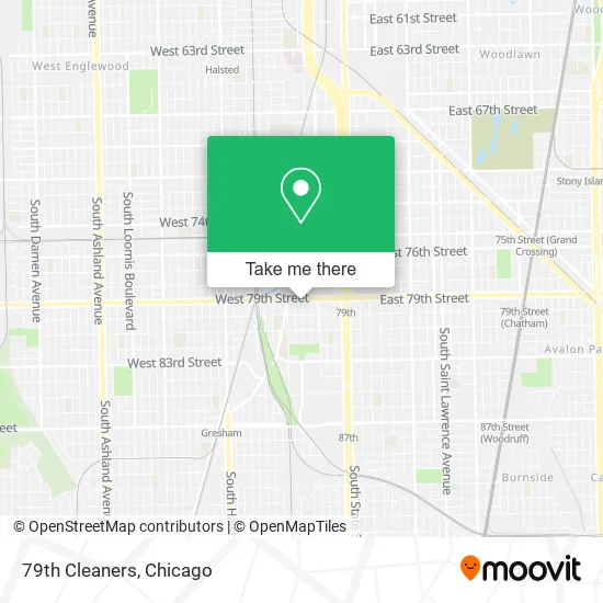 79th Cleaners map