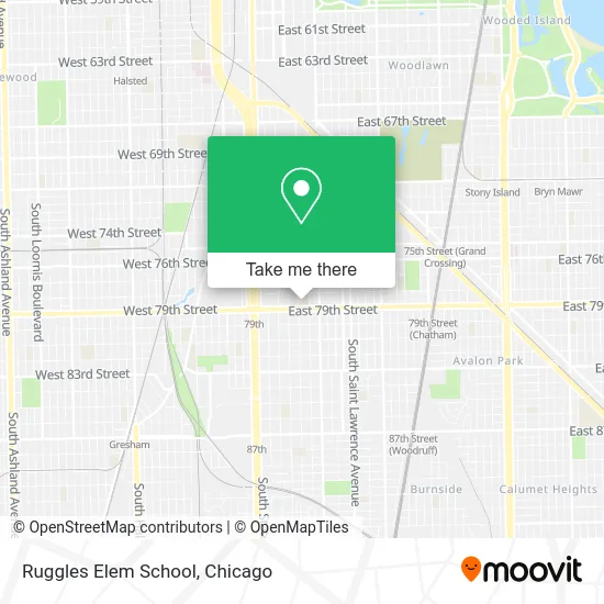 Ruggles Elem School map