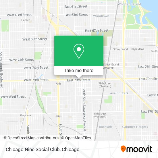 Mapa de Chicago Nine Social Club