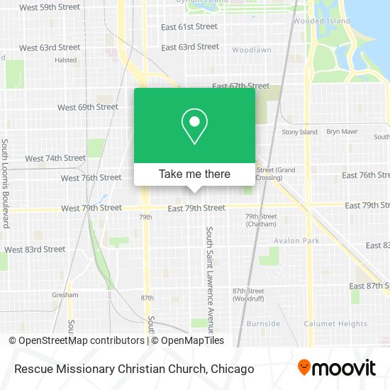 Rescue Missionary Christian Church map