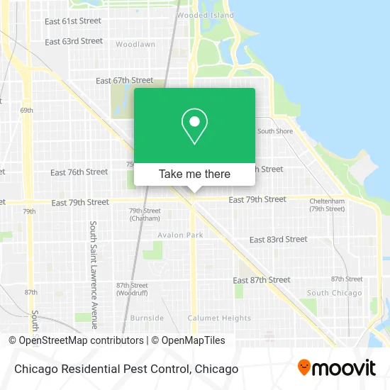 Chicago Residential Pest Control map