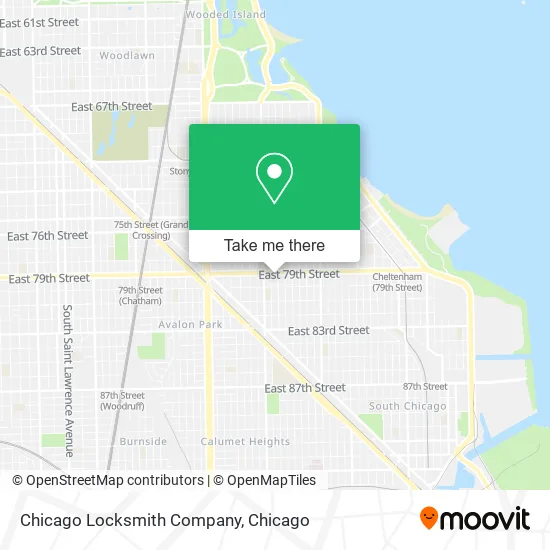 Chicago Locksmith Company map