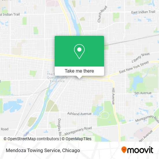 Mapa de Mendoza Towing Service
