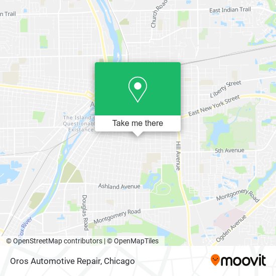 Oros Automotive Repair map