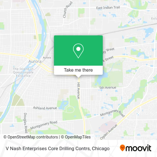 V Nash Enterprises Core Drilling Contrs map