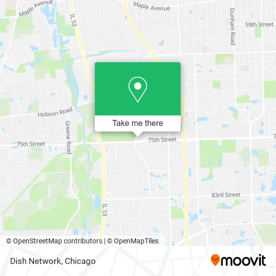 Mapa de Dish Network