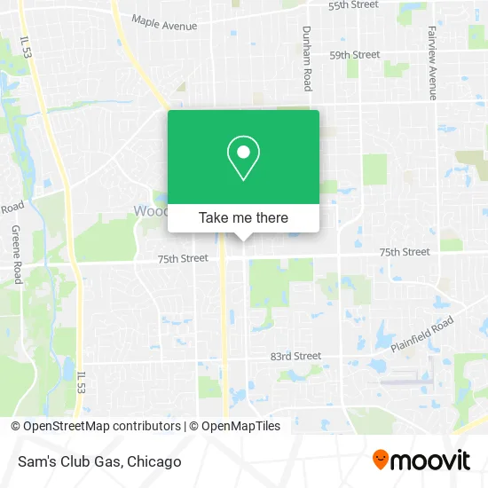 Sam's Club Gas map