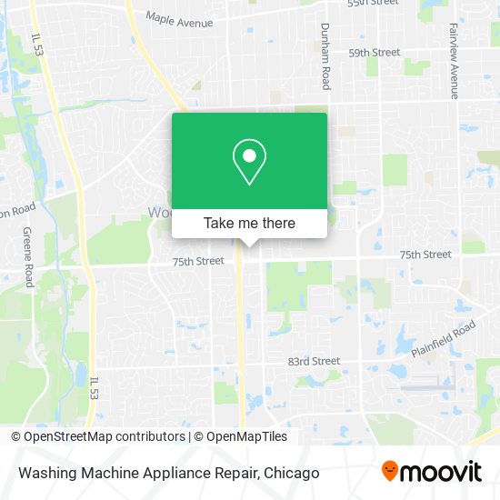 Mapa de Washing Machine Appliance Repair