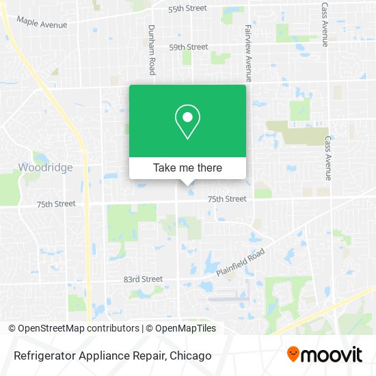 Refrigerator Appliance Repair map