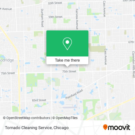 Tornado Cleaning Service map