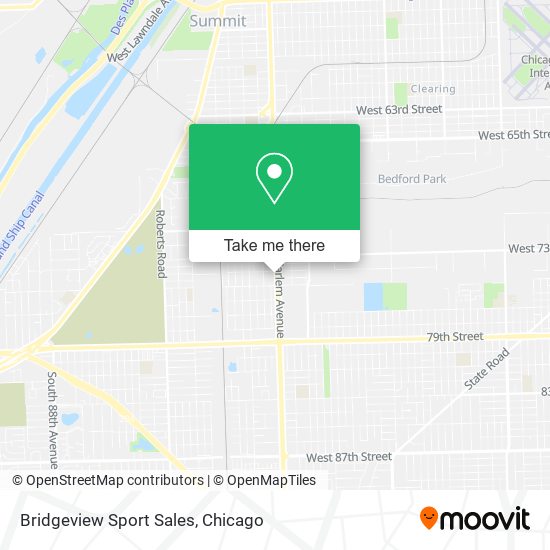 Bridgeview Sport Sales map