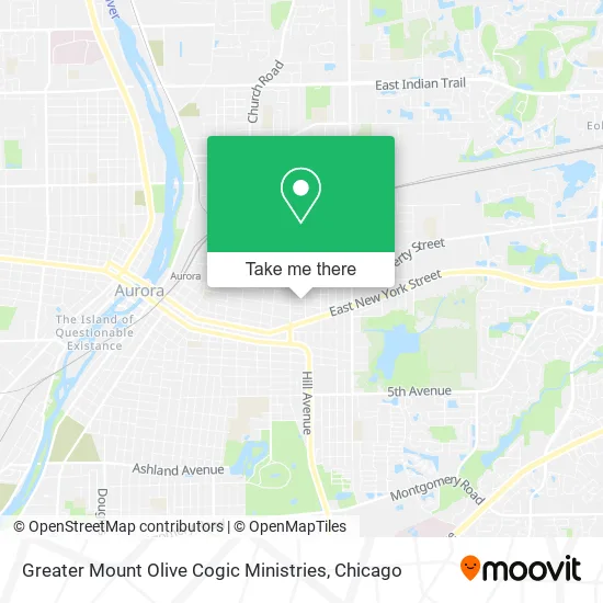Greater Mount Olive Cogic Ministries map