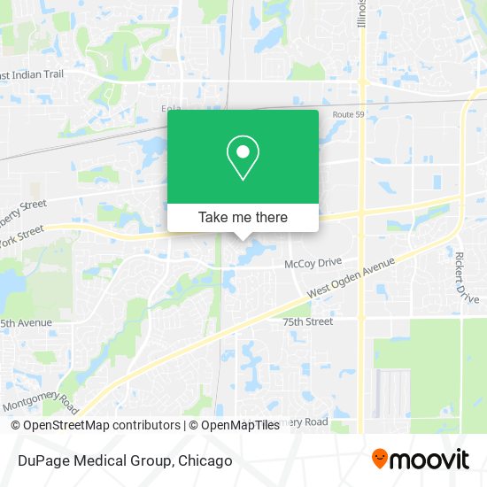 DuPage Medical Group map