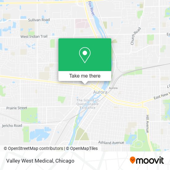 Valley West Medical map