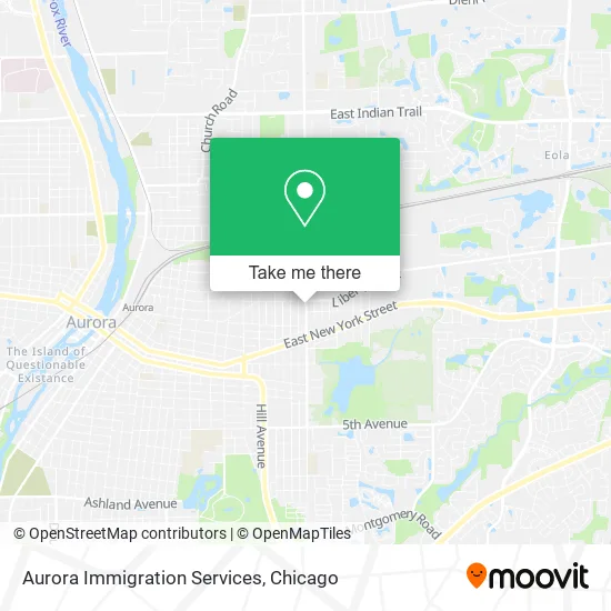 Aurora Immigration Services map