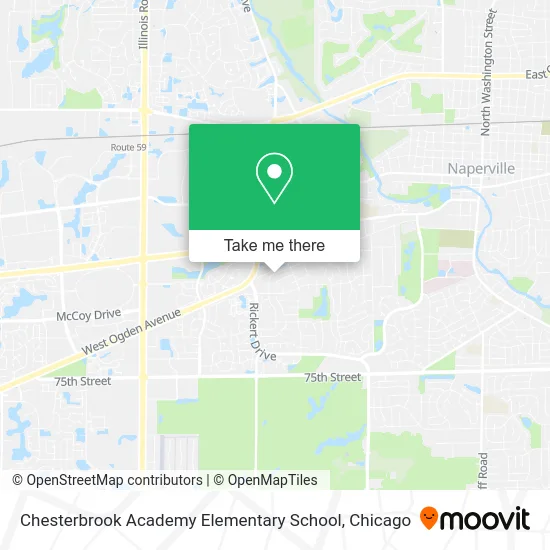 Chesterbrook Academy Elementary School map