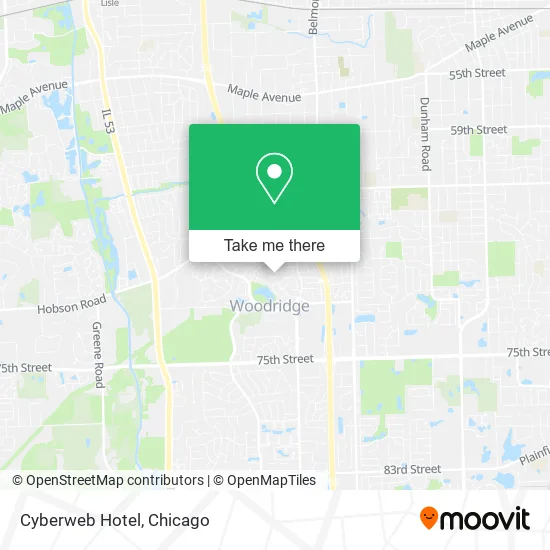 Mapa de Cyberweb Hotel