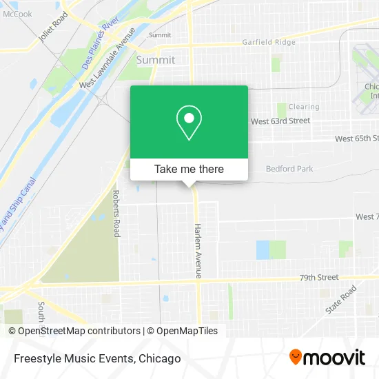 Freestyle Music Events map
