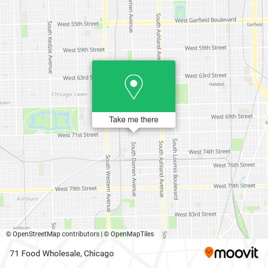 71 Food Wholesale map