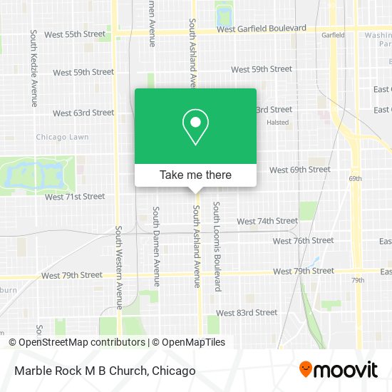 Mapa de Marble Rock M B Church