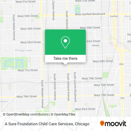 A Sure Foundation Child Care Services map