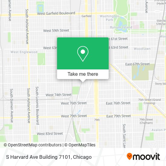 Mapa de S Harvard Ave Building 7101