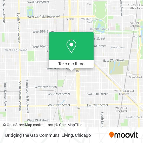 Bridging the Gap Communal Living map