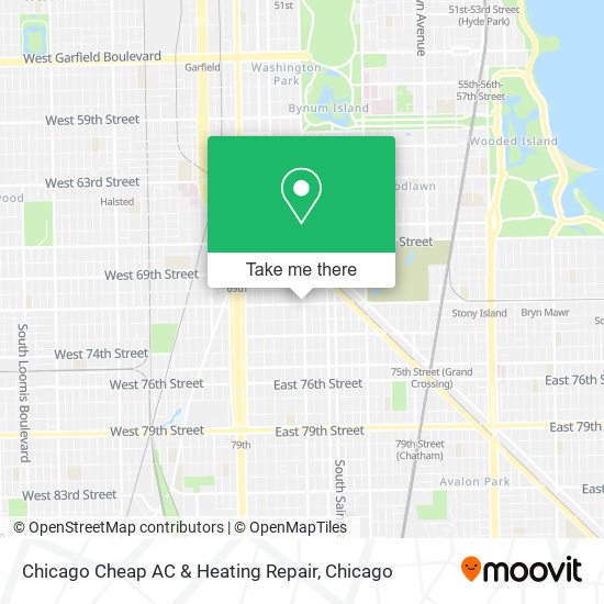 Mapa de Chicago Cheap AC & Heating Repair