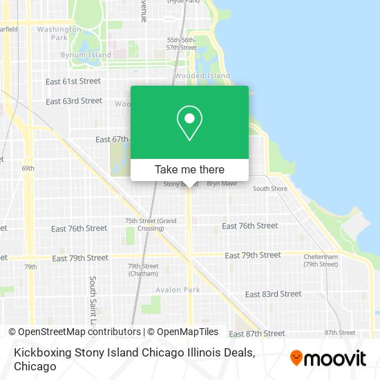 Mapa de Kickboxing Stony Island Chicago Illinois Deals