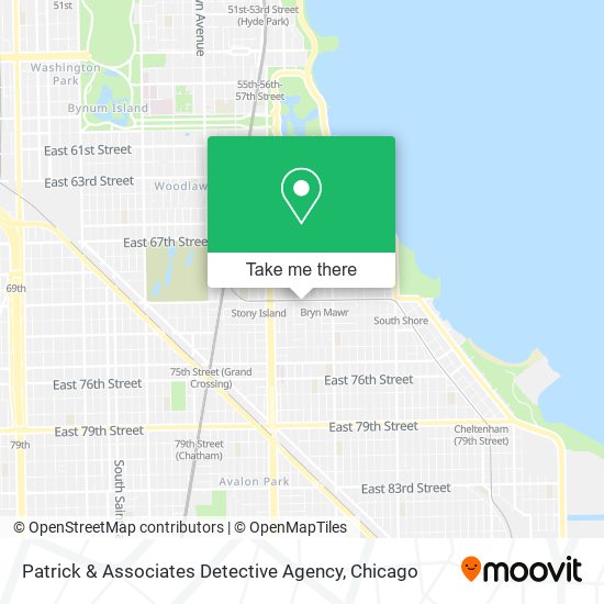 Patrick & Associates Detective Agency map