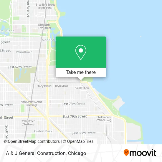 A & J General Construction map