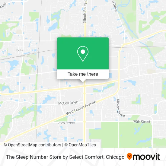 The Sleep Number Store by Select Comfort map