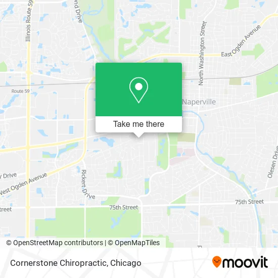 Cornerstone Chiropractic map