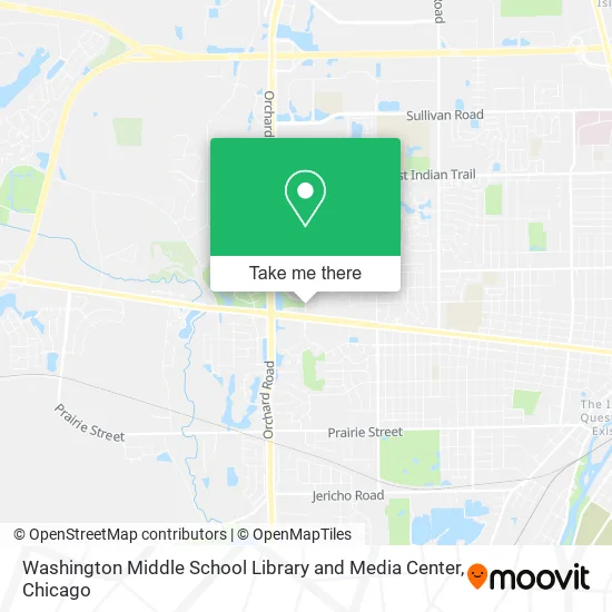 Mapa de Washington Middle School Library and Media Center
