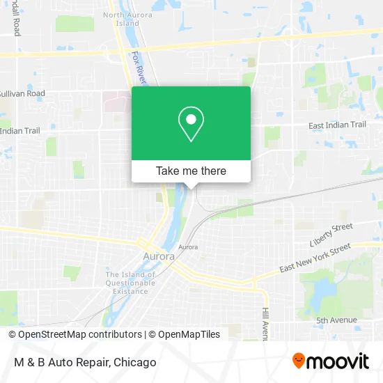 M & B Auto Repair map