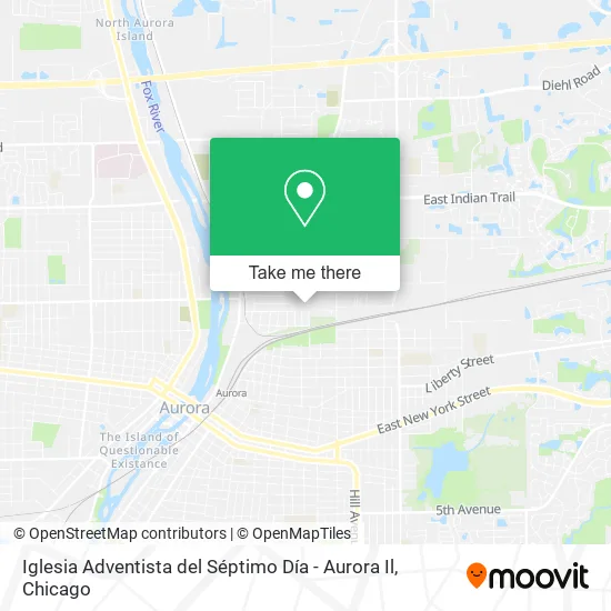 Iglesia Adventista del Séptimo Día - Aurora Il map
