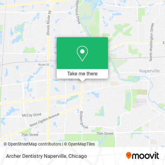 Mapa de Archer Dentistry Naperville