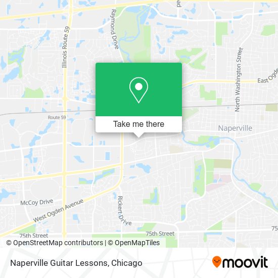 Naperville Guitar Lessons map