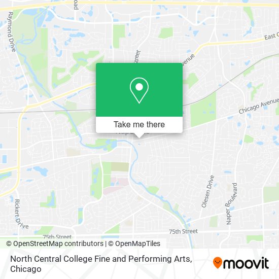 Mapa de North Central College Fine and Performing Arts