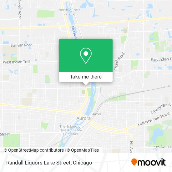 Randall Liquors Lake Street map