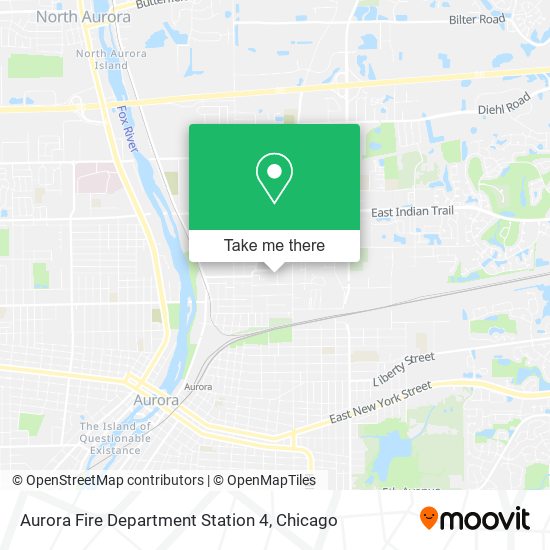 Aurora Fire Department Station 4 map