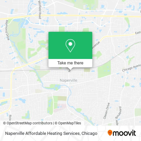Naperville Affordable Heating Services map