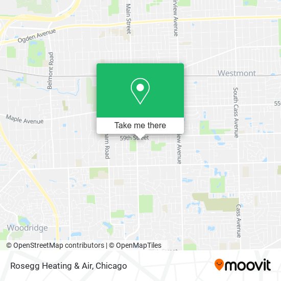 Rosegg Heating & Air map