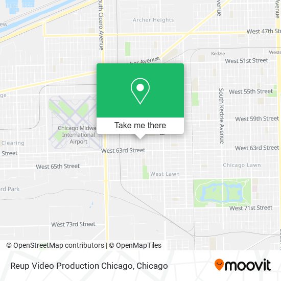 Reup Video Production Chicago map