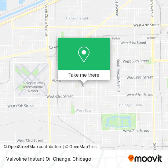 Mapa de Valvoline Instant Oil Change