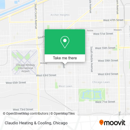 Claudio Heating & Cooling map