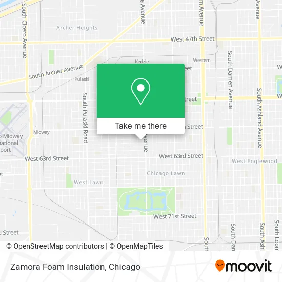 Zamora Foam Insulation map