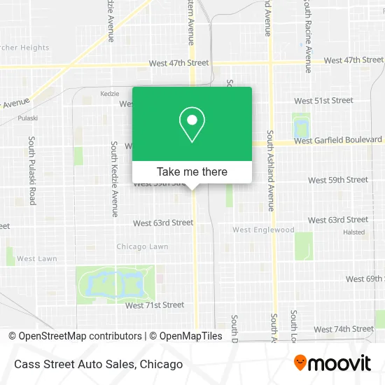 Cass Street Auto Sales map