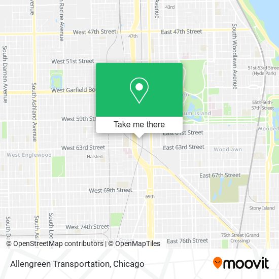 Allengreen Transportation map